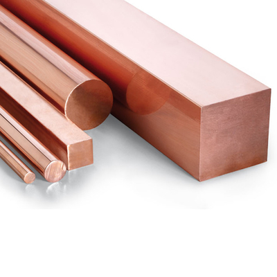 T2 Polished Copper Steel Bar Rod 200mm High Purity Malleable