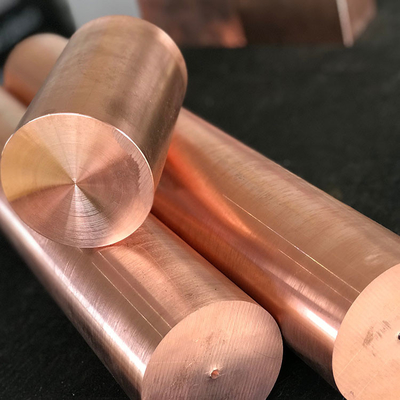 T2 Polished Copper Steel Bar Rod 200mm High Purity Malleable